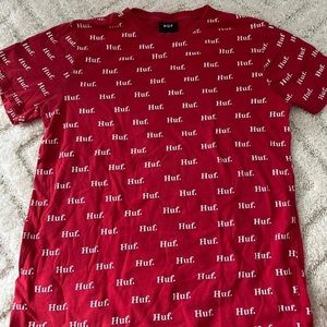 Huf all over t shirt.